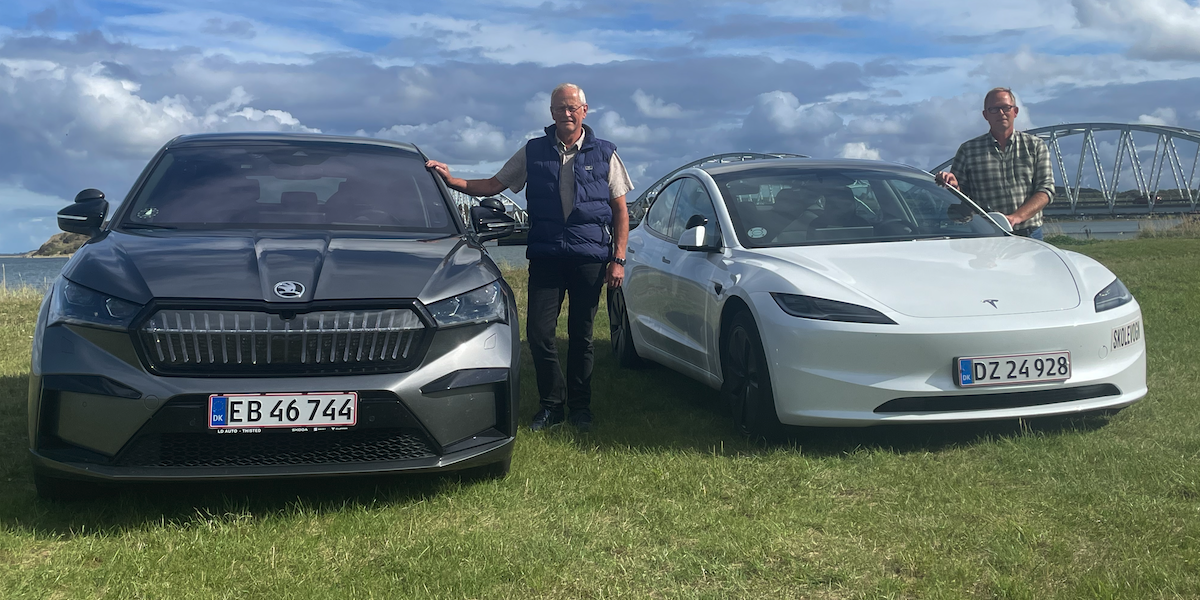 De 2 kørelærere i Hurup Thy og deres biler